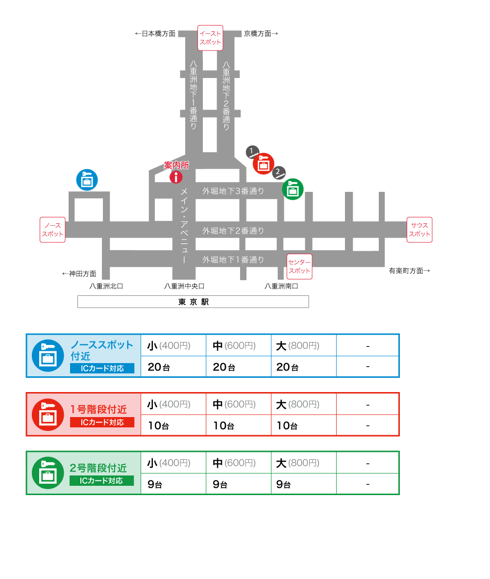 フロアマップ 東京駅 八重洲地下街