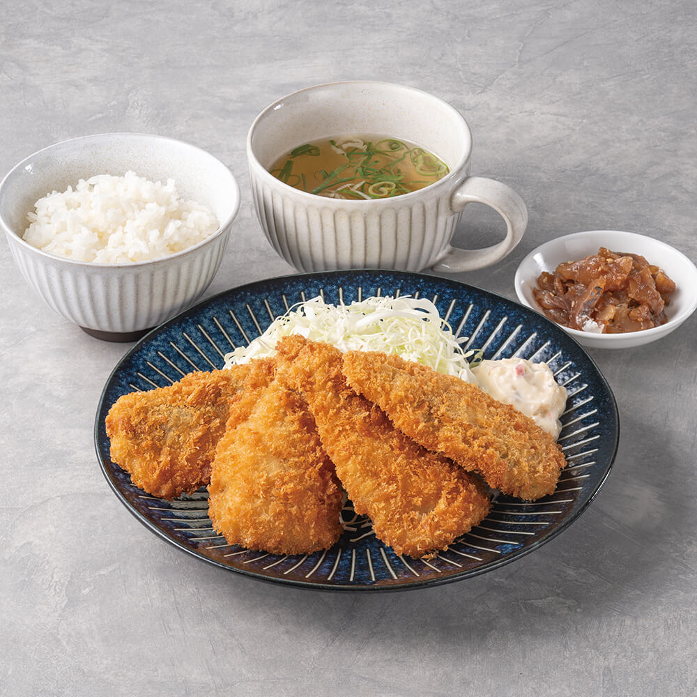 アジフライ食べ放題定食