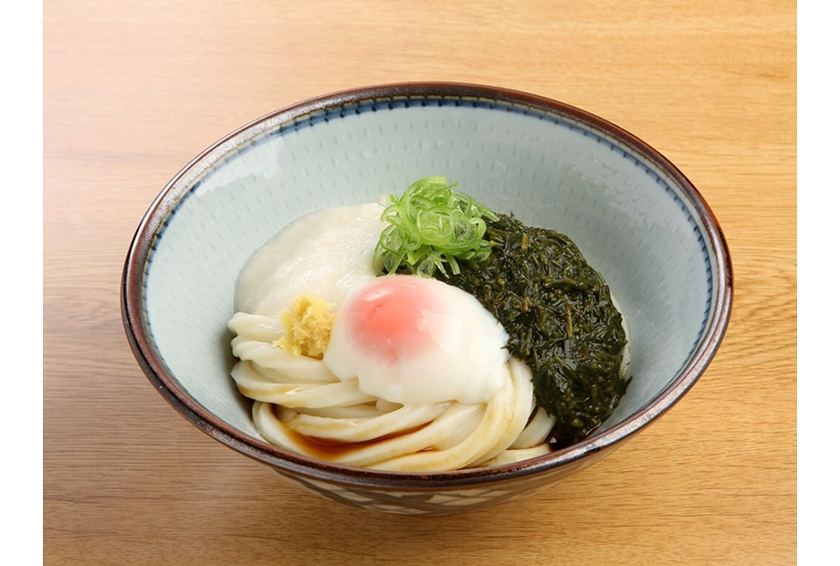 アカモクのネバトロうどん