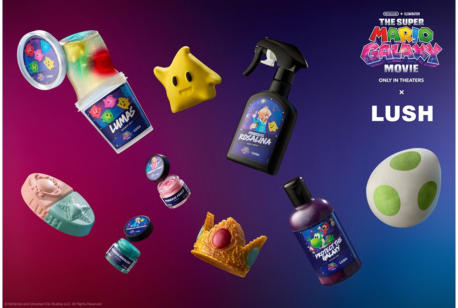 「ザ・スーパーマリオギャラクシー・ムービー」× LUSH コラボレーション発売♪